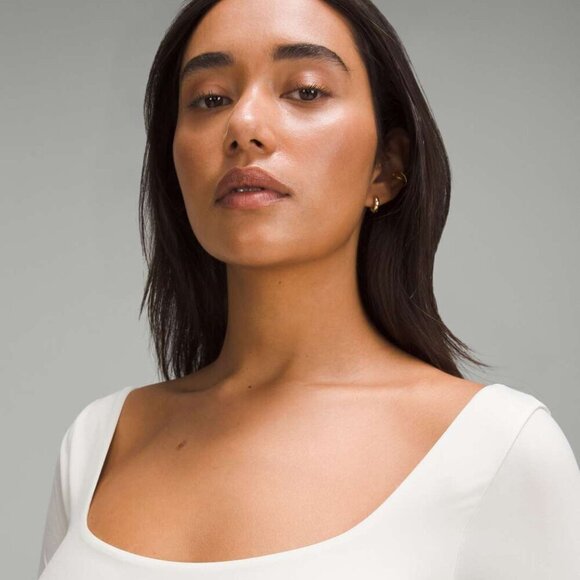 NWT Lululemon Wundermost Ultra-Soft Nulu Square-Neck Long-Sleeve Bodysuit MEDIUM - Picture 3 of 10